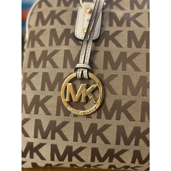 Women's Michael Kors Brown Tote Bag Large - Picture 3 of 8